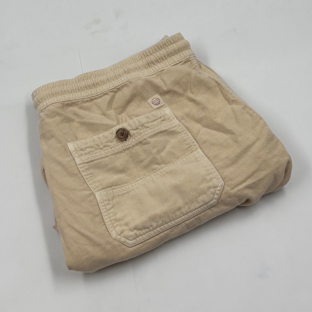 Marine Layer Men's XXL Saturday Tan Beige Elastic Waist Drawstring Shorts